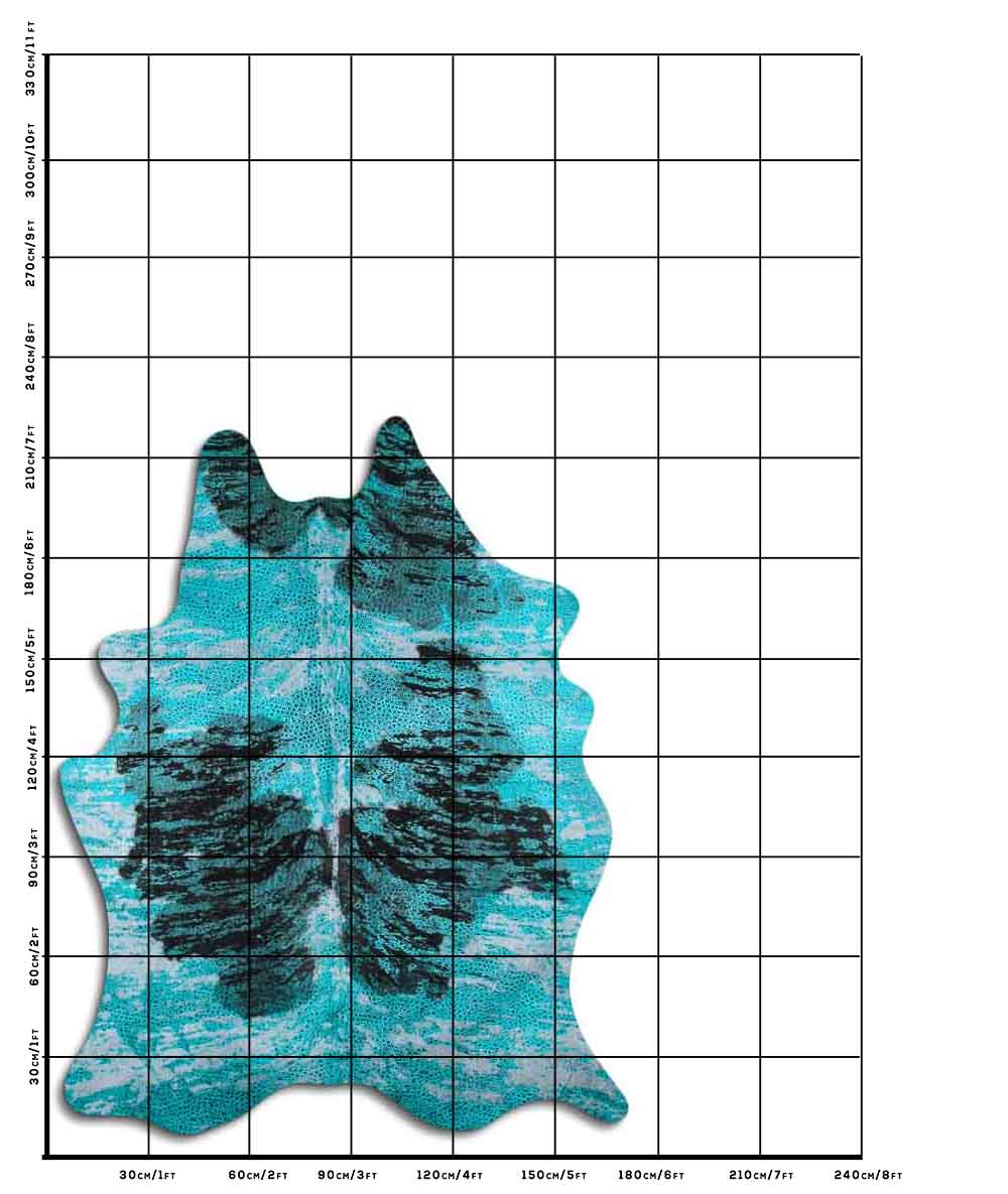 Distressed Exotico Frog Turquesa 2 - 3 M Classe A