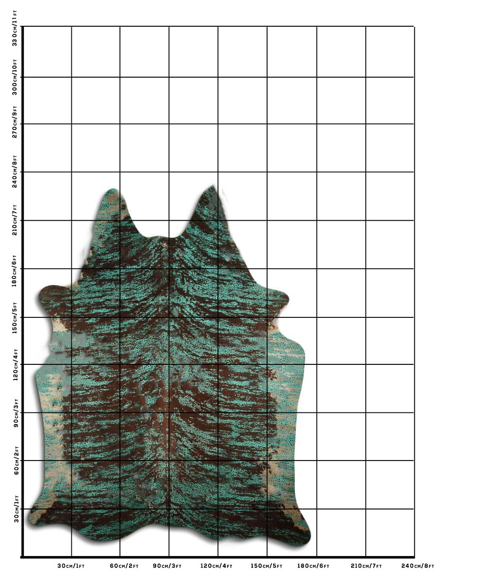 Distressed Brindle Frog Turquoise 3 - 4 M Sortierung A