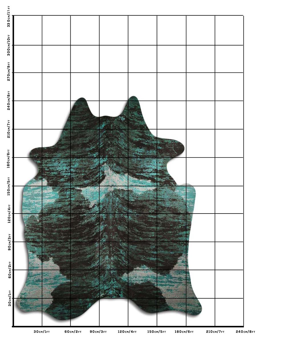 Distressed Exotico Frog Turquesa 3 - 4 M Classe A