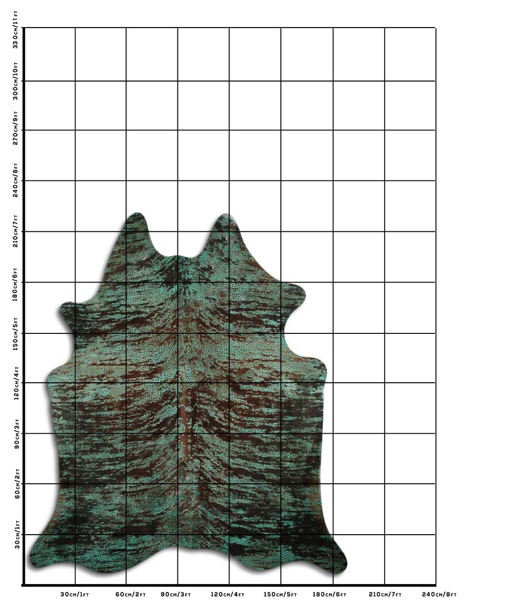 Distressed Exotico Frog Turquesa 3 - 4 M Classe A