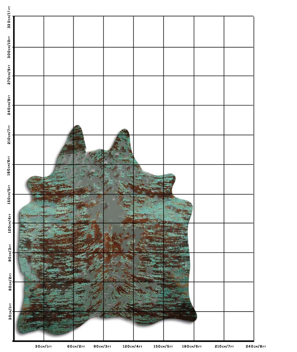Distressed Exotico Frog Turquesa 3 - 4 M Clase A