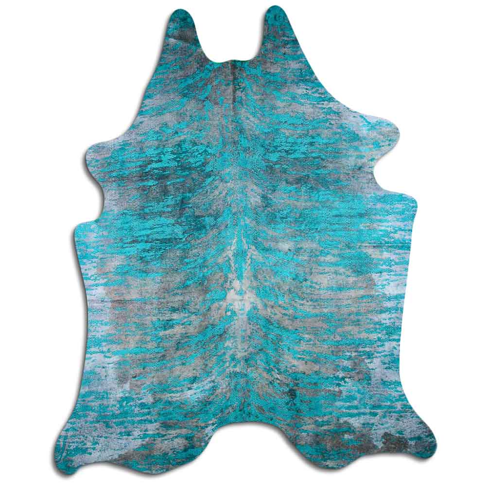 Distressed Exotico Cobra Turquesa 3 - 4 M Classe A