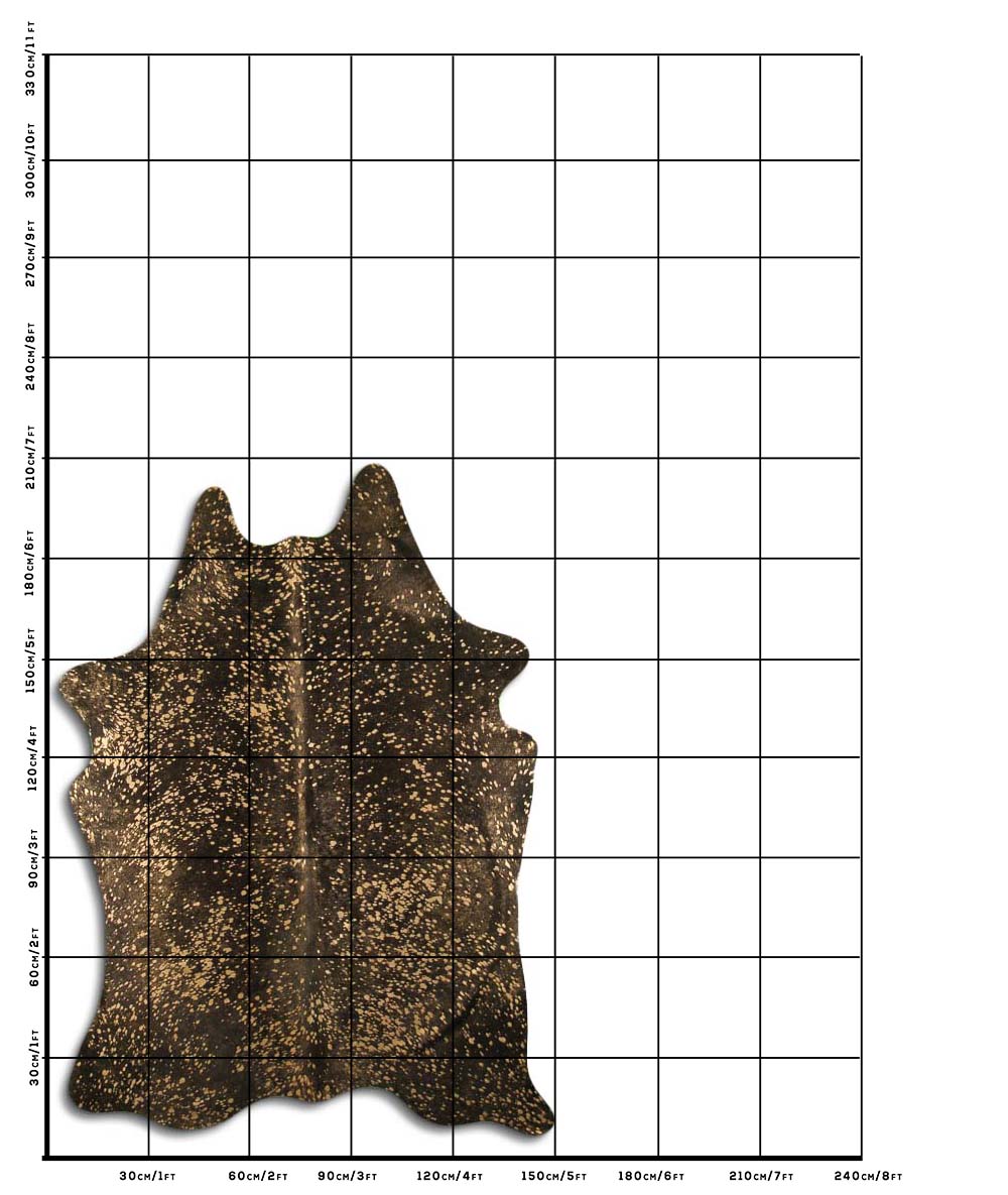 Devore Dourado Fundo Preto 2 - 3 M Classe A