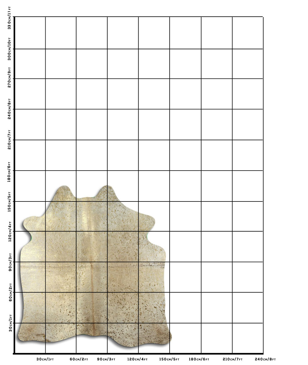 Devore Dourado Fundo Branco 1 - 2 M Classe B