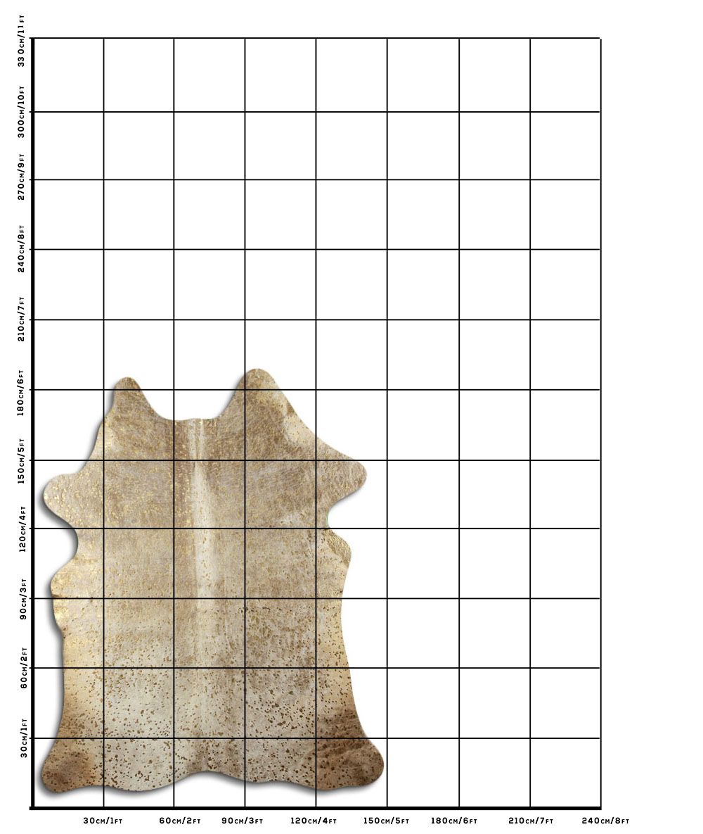 Devore Dourado Fundo Branco 2 - 3 M Classe A