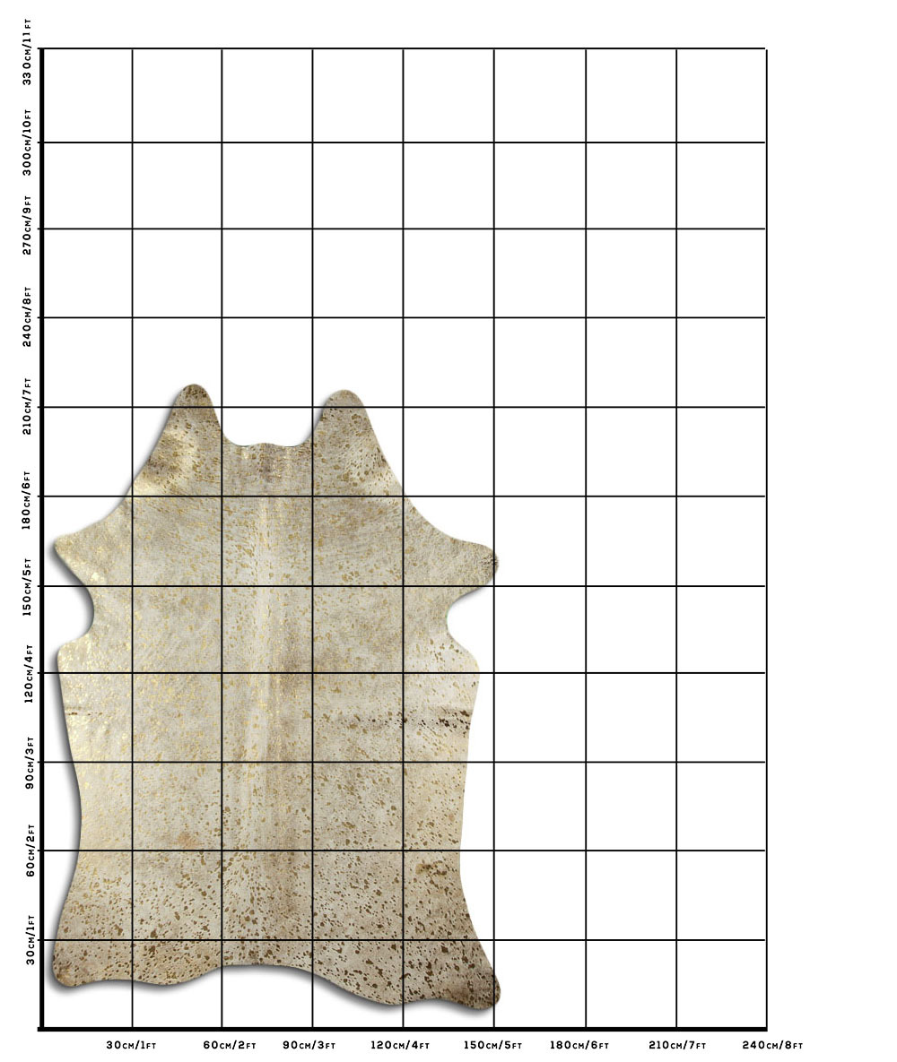 Devore Dourado Fundo Branco 2 - 3 M Classe A