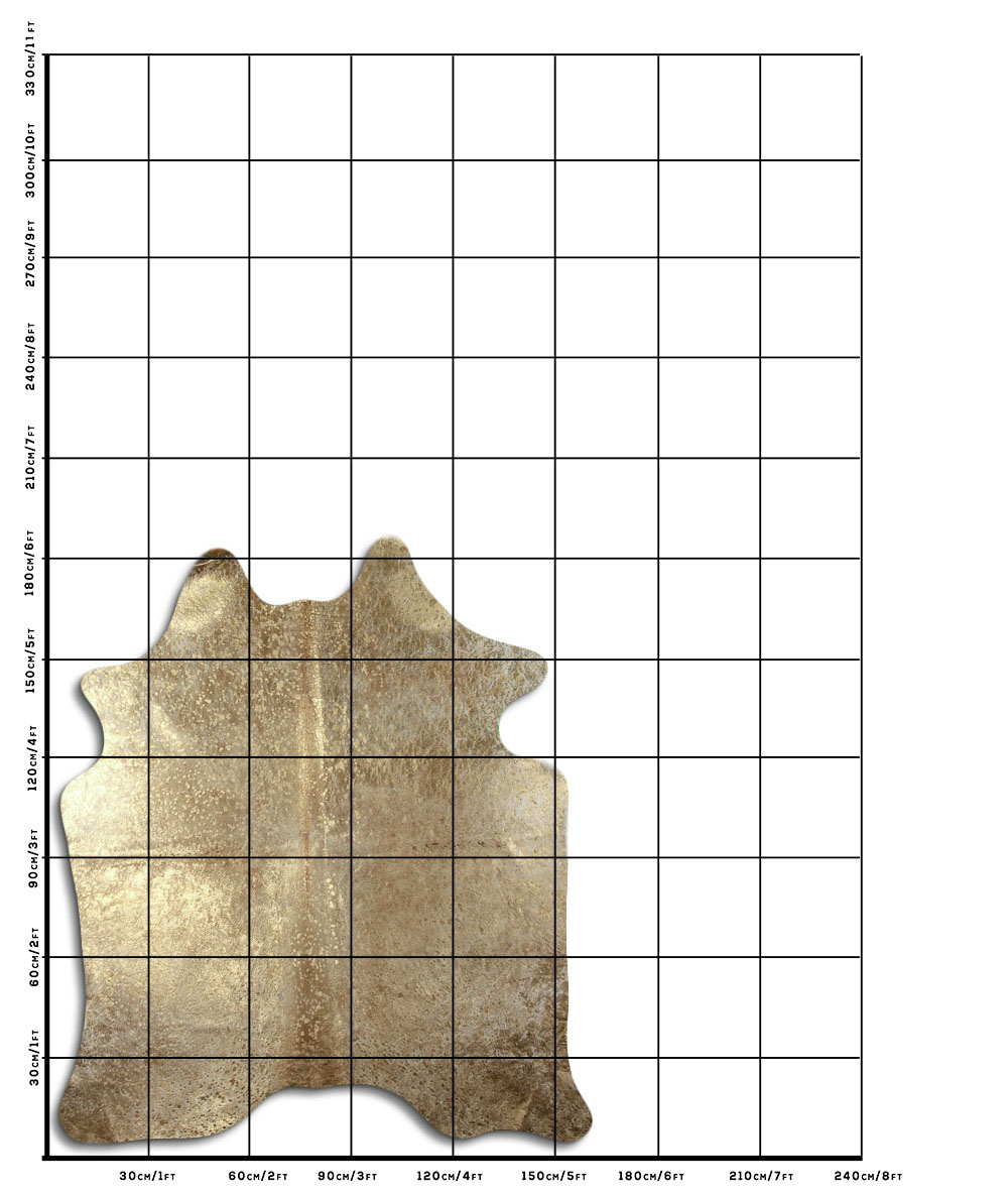 Devore Dourado Fundo Branco 2 - 3 M Classe B