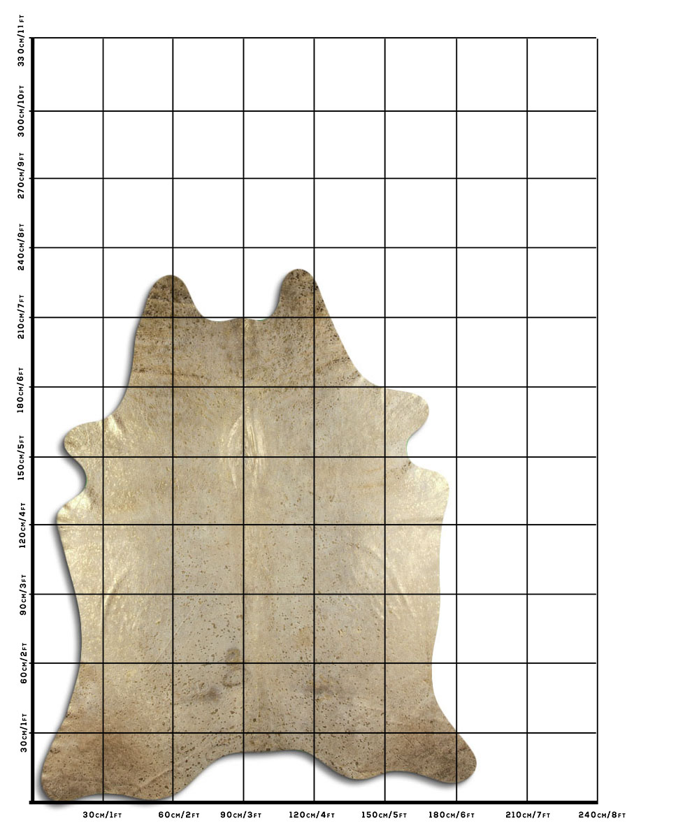 Devore Dourado Fundo Branco 3 - 4 M Classe A