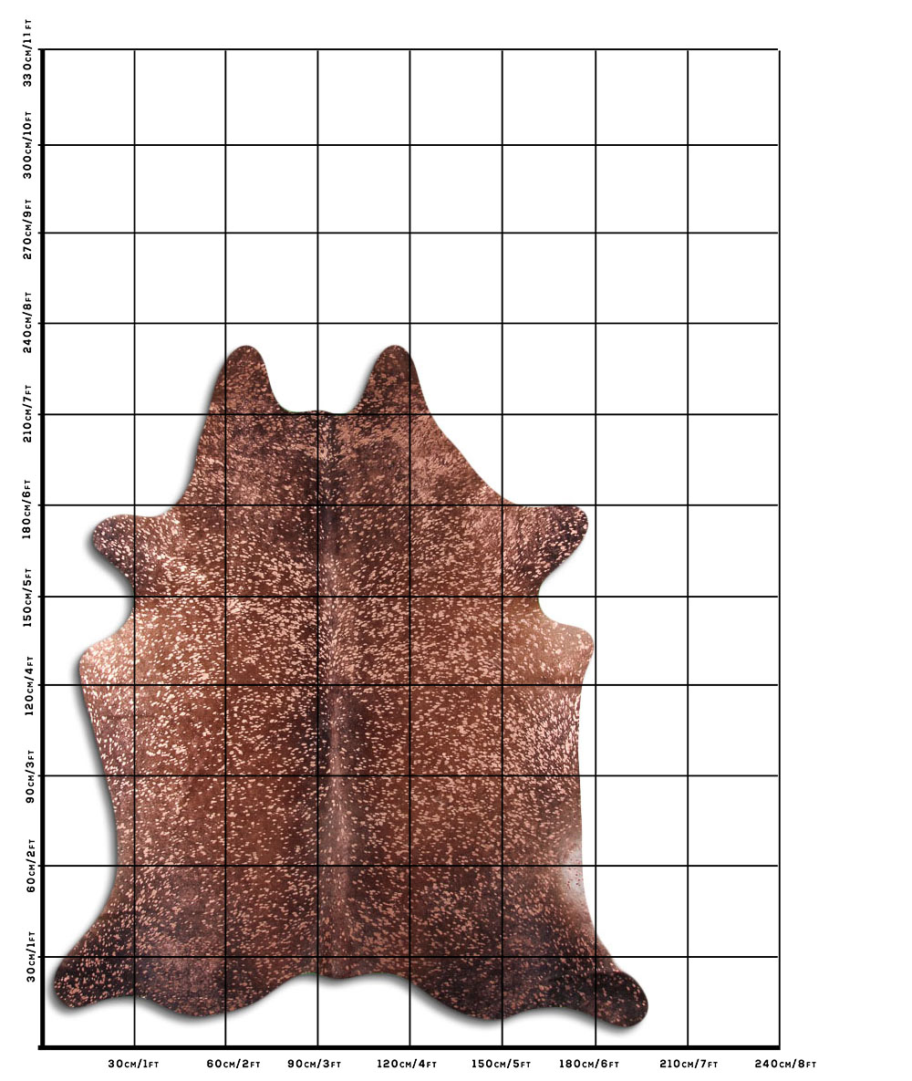 Devore Cobre Fundo Marrom 3 - 4 M Classe A