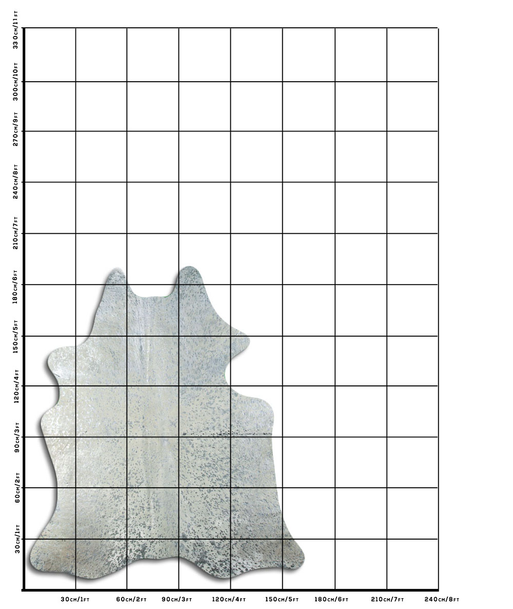 Devore Prata Fundo Branco 2 - 3 M Classe A