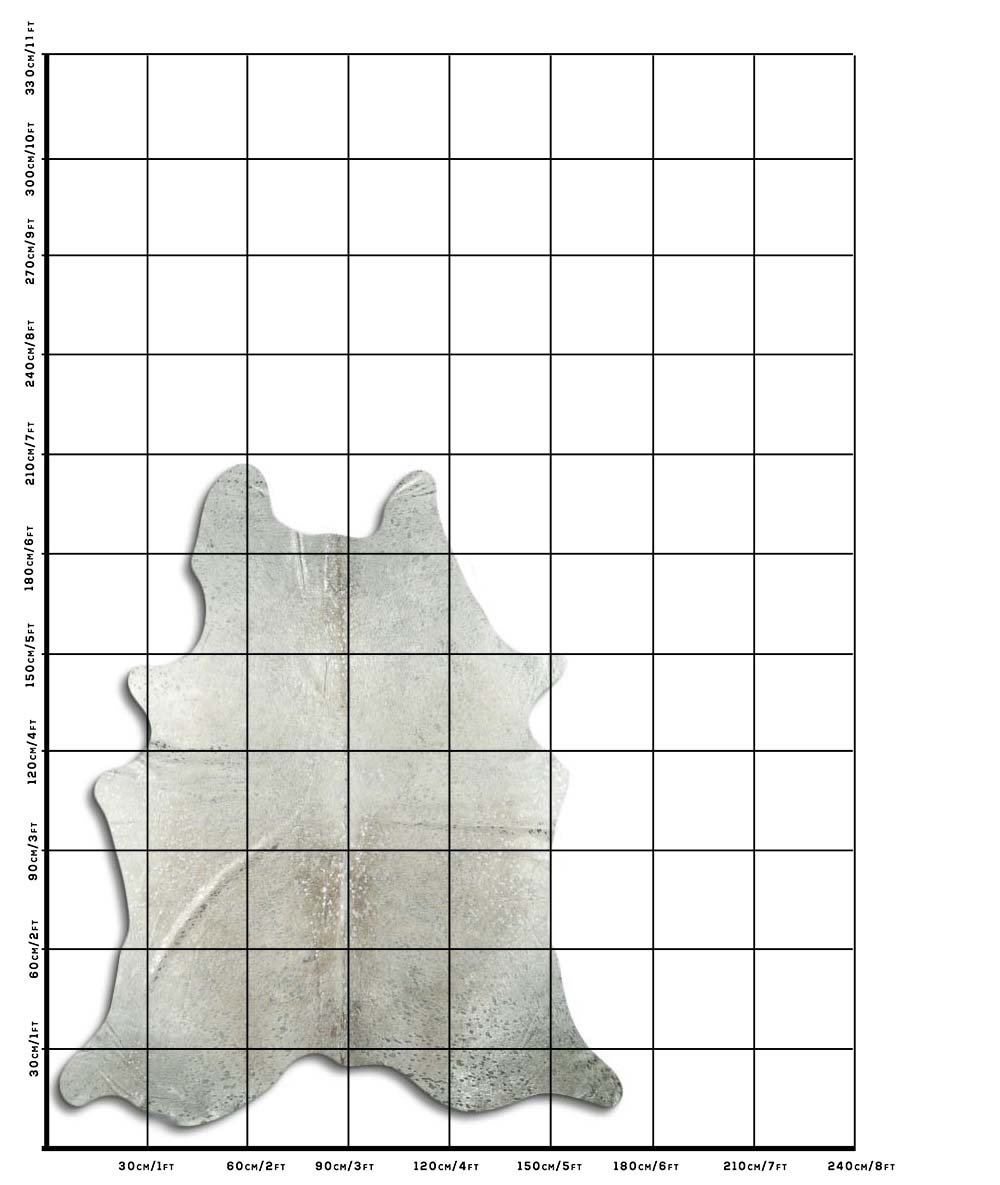 Devore Prata Fundo Branco 3 - 4 M Classe A
