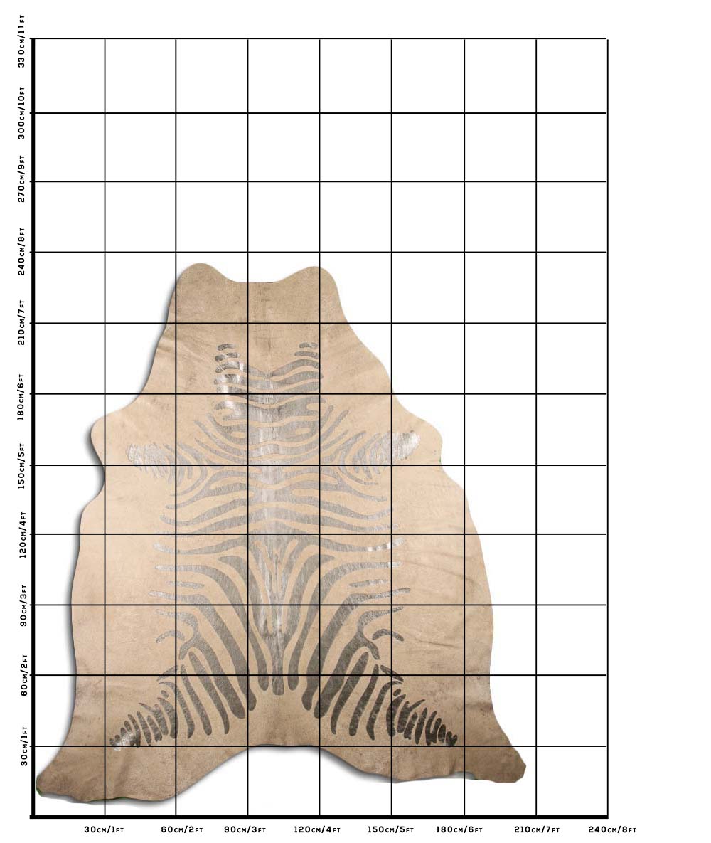 Zebra Prata Fundo Branco 3 - 4 M Classe A