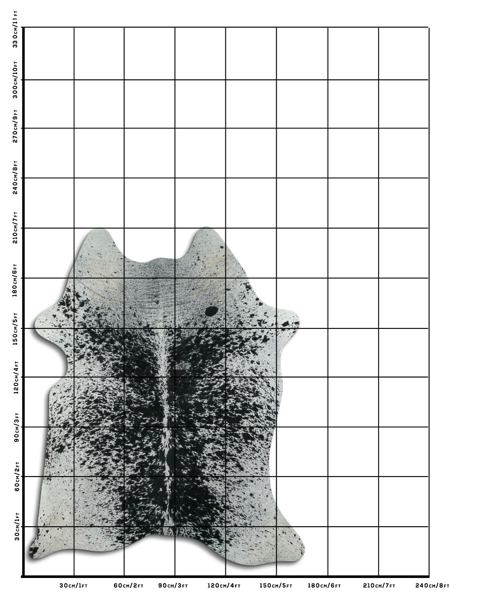 Salpicado Preto e Branco 2 - 3 M Classe B