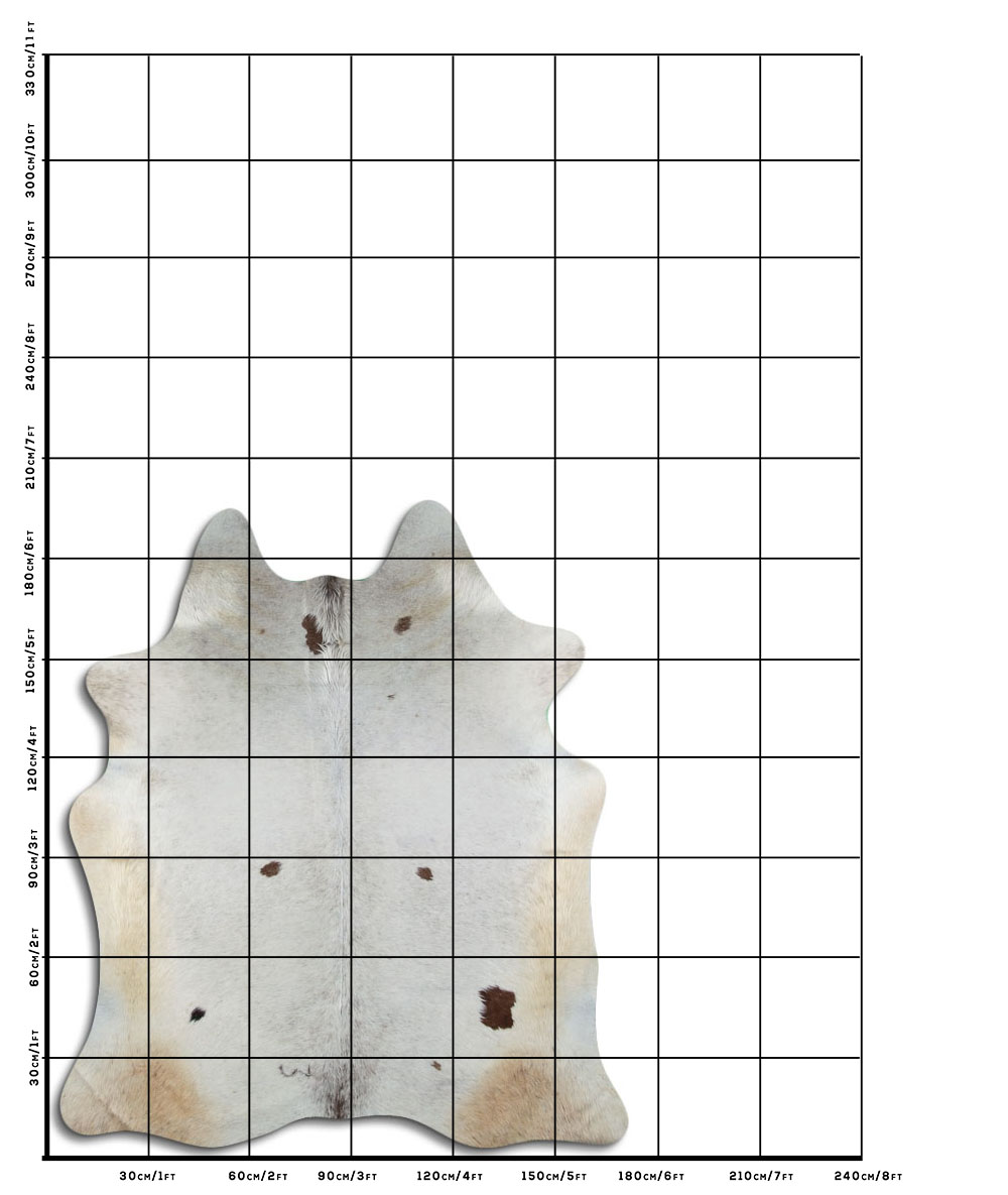 Salpicado Marrom e Branco 3 - 4 M Classe B