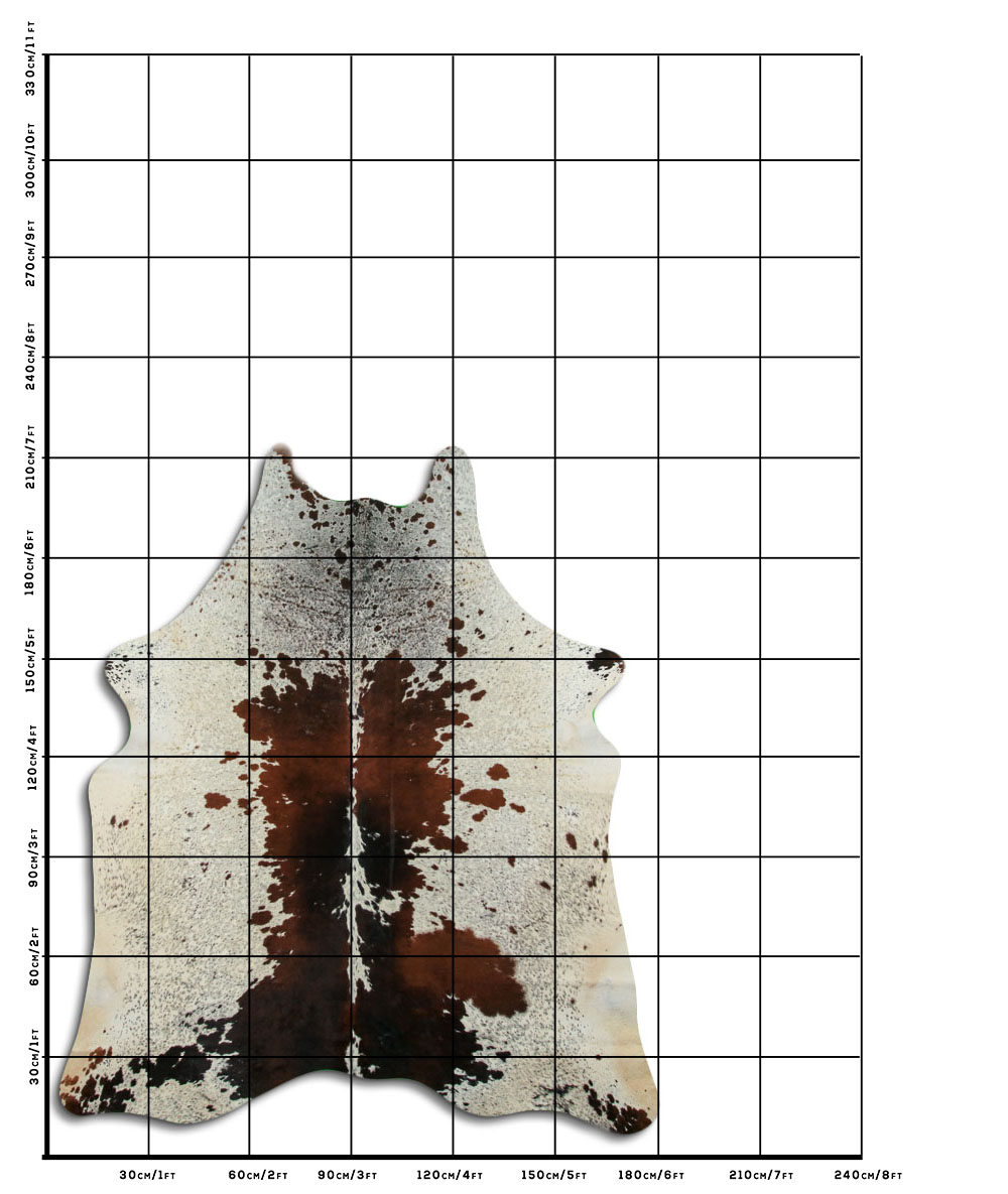 Salpicado Marrom e Branco 3 - 4 M Classe B