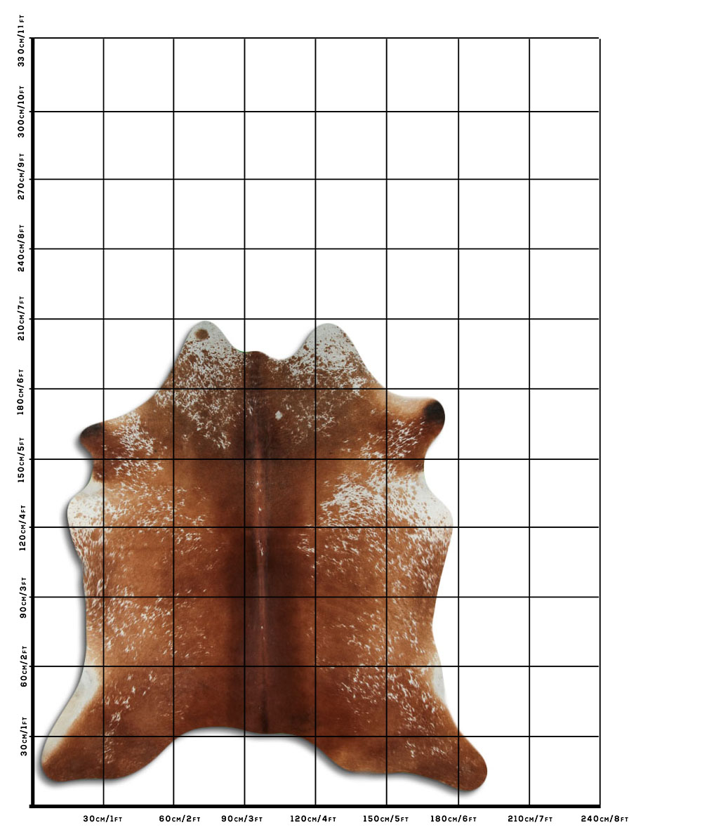 Salpicado Marrom e Branco 3 - 4 M Classe B