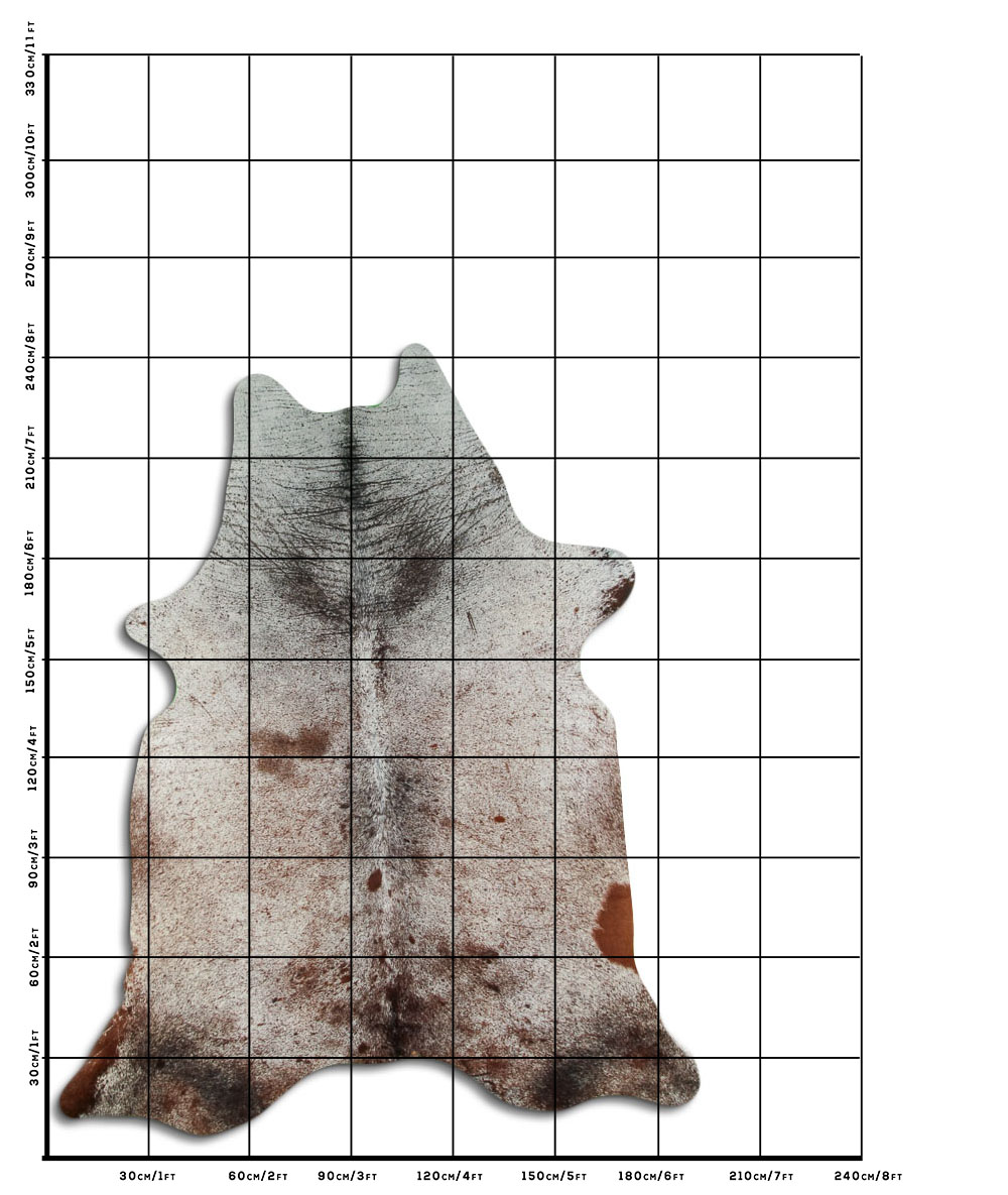 Salpicado Marrom e Branco 3 - 4 M Classe B