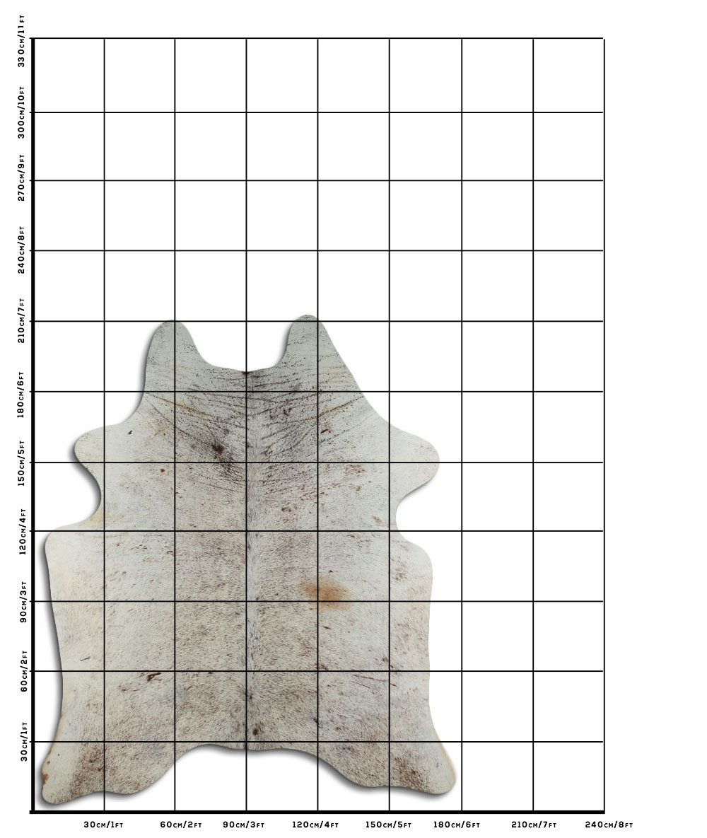 Salpicado Marrom e Branco 3 - 4 M Classe B