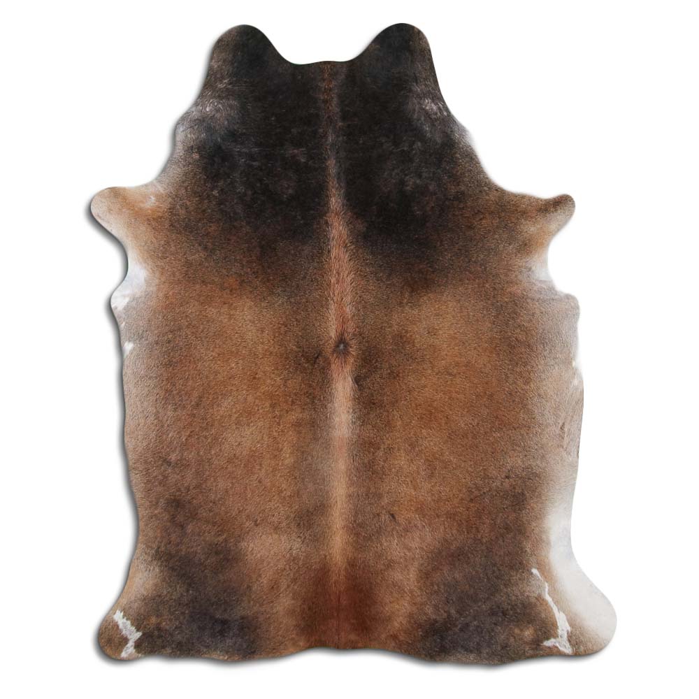 Tan Grey Cowhide Large Size