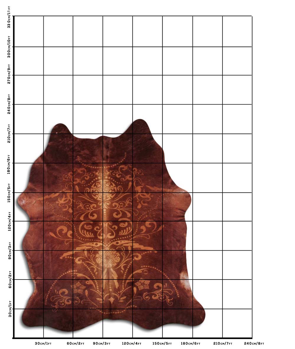 Baroque Bege Fundo Marrom 3 - 4 M Classe A