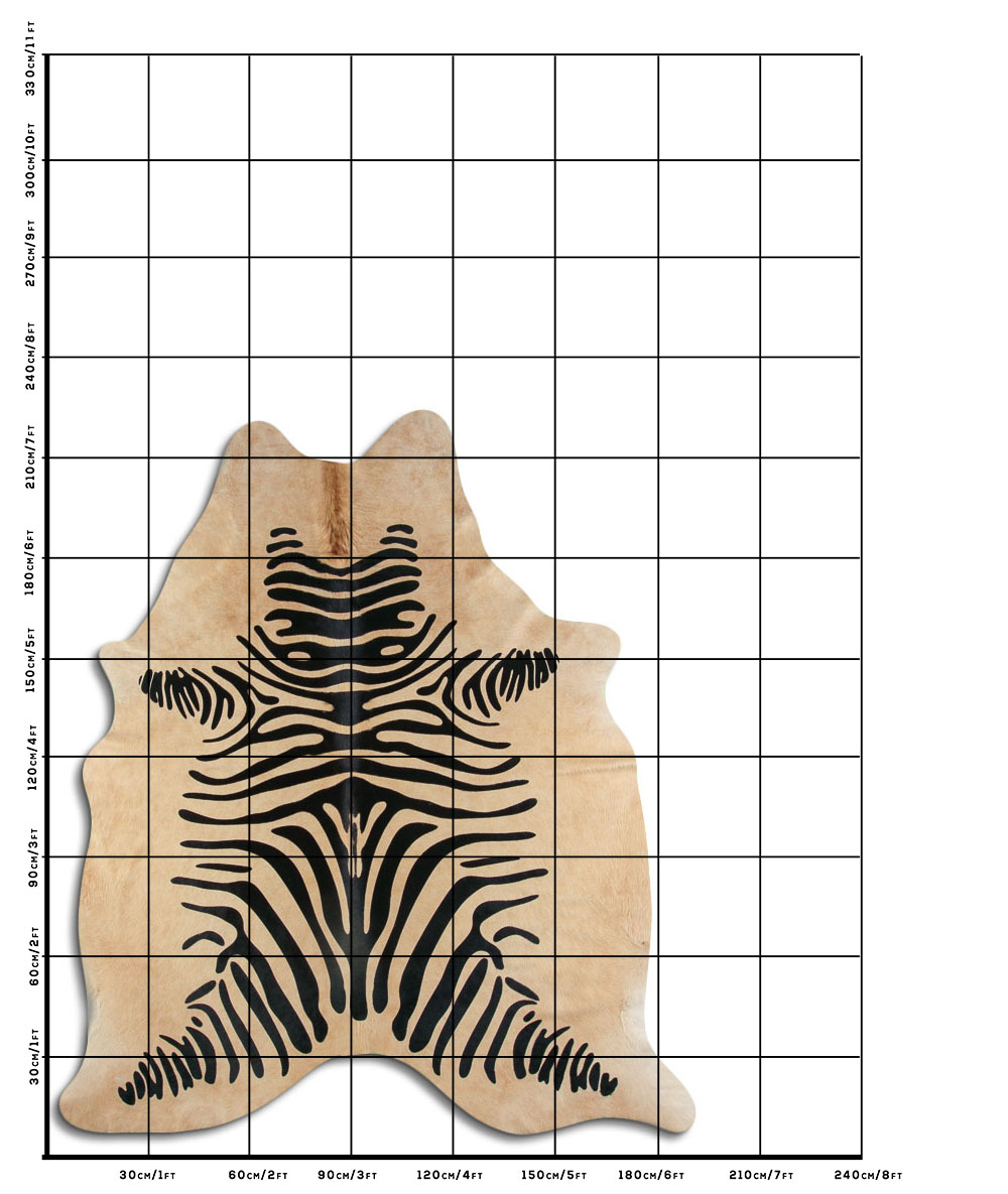 Zebra Fundo Bege 3 - 4 M Classe A
