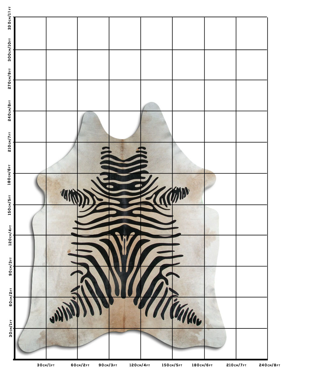Zebra Fundo Bege 3 - 4 M Classe A