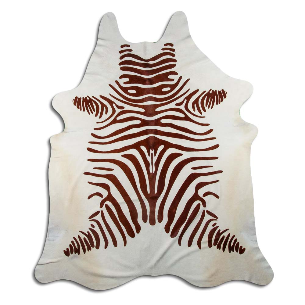 Brown Zebra On White 3 - 4 M Grade A