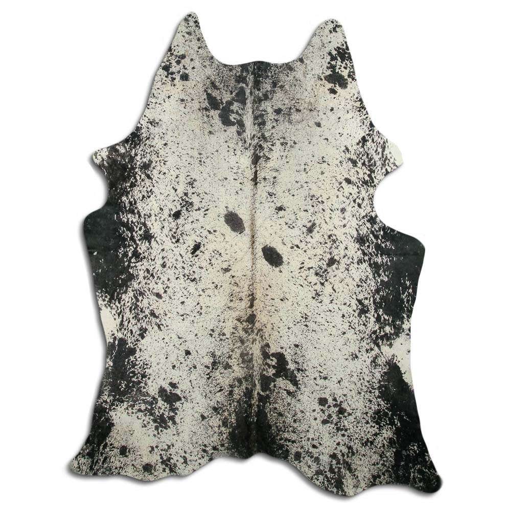 Printed Salt and Pepper Black Cowhide Large Size Printed Salt and Pepper Black Cowhide Large Size