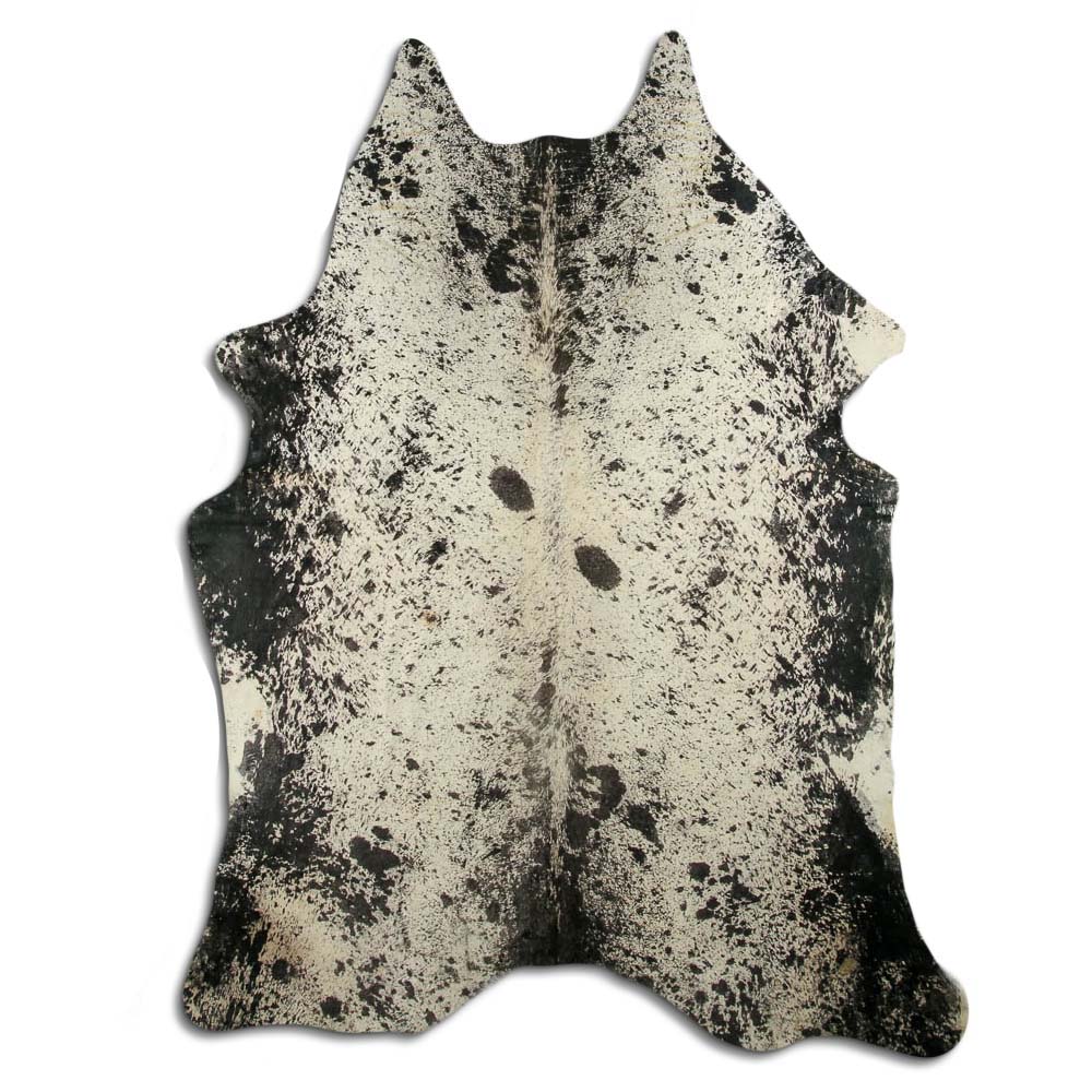Printed Salt and Pepper Black Cowhide Large Size Printed Salt and Pepper Black Cowhide Large Size