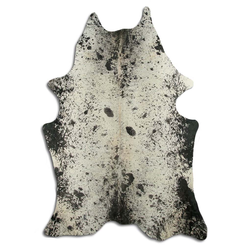 Printed Salt and Pepper Black Cowhide Large Size Printed Salt and Pepper Black Cowhide Large Size