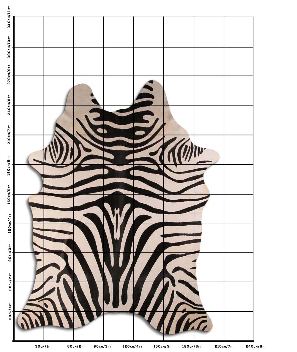 Zebra Listra Dupla Fundo Branco 3 - 4 M Classe A