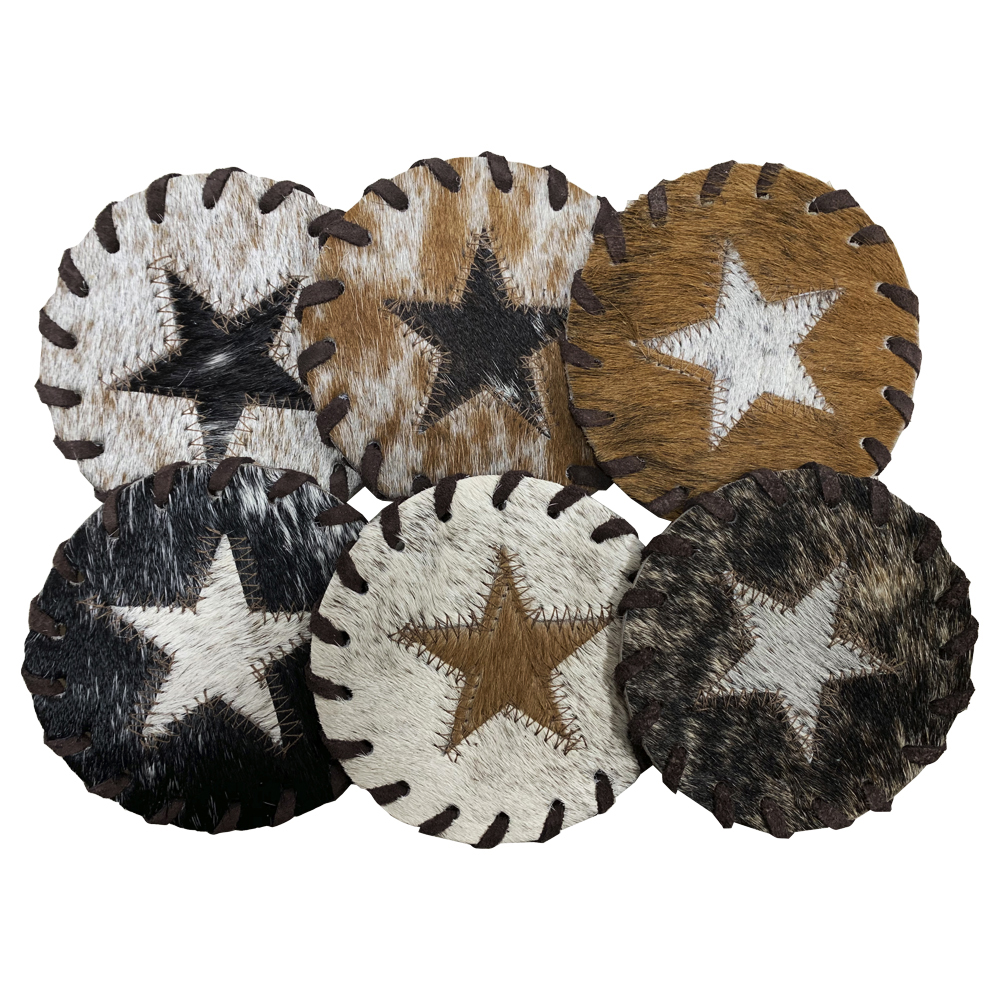 Coaster Star, Assorted Colors, Laced Edge