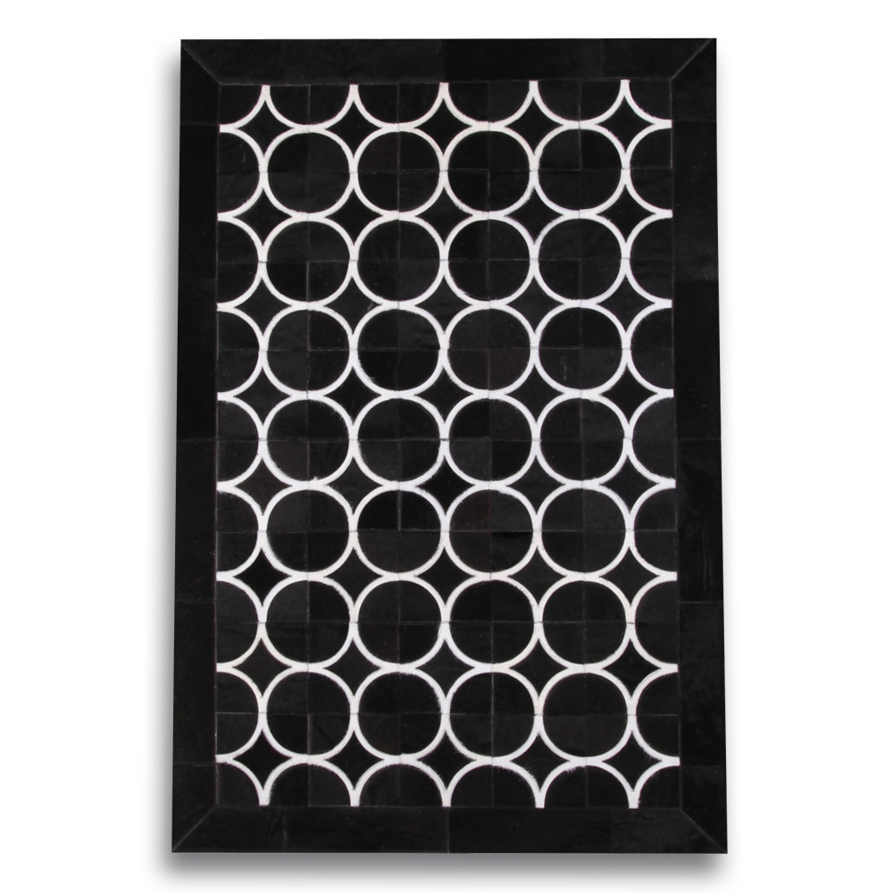 Tamanho 2,00x3,00 M Tapete Arcade Preto e Branco Com Tiras Brancas 