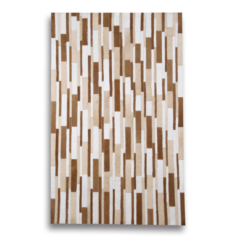 Size 2,00x3,00 M Stripes Rug Beige - Caramel - White