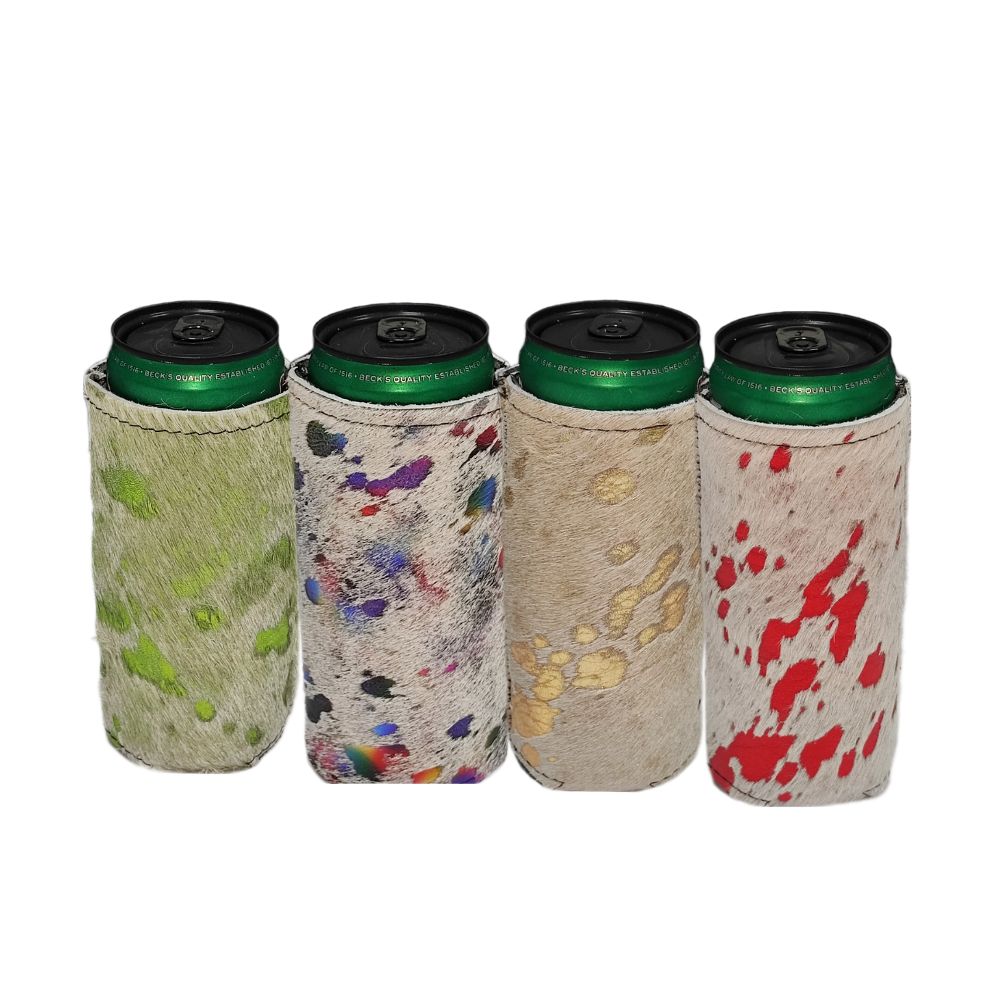 Koozies Skinny Size, Acid Washed Cowhide