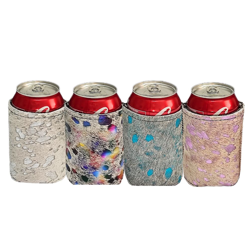Koozies Regular Size, Acid Washed Cowhide