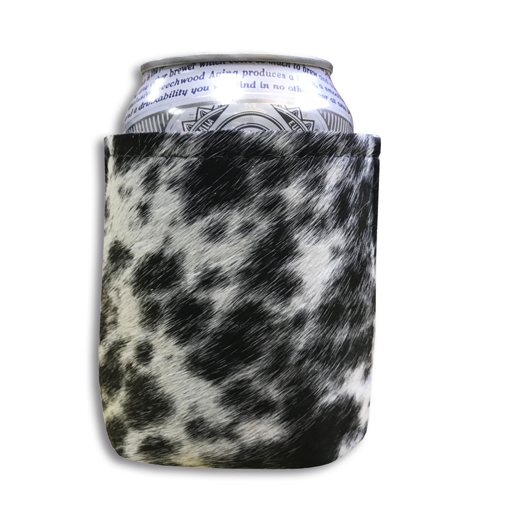 Can Koozie Regular Size, Color Salt And Pepper Black And White