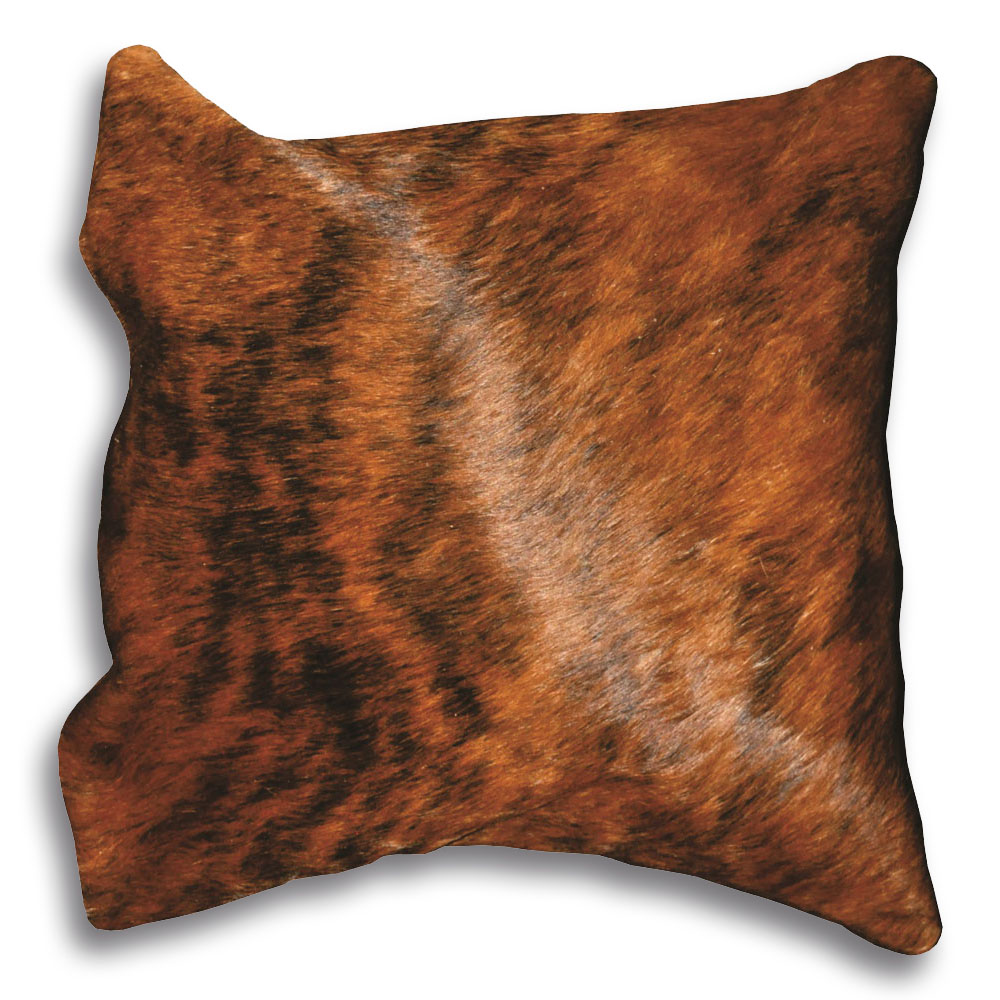 Cushion Medium Brindle Size 16"x16" Suede Fabric Backing