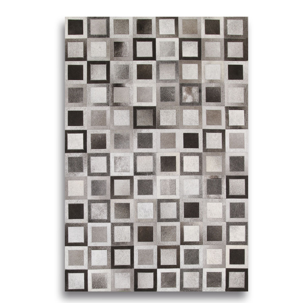 Size 1,50x2,00M Portrait Rug Light Grey - Dark Grey