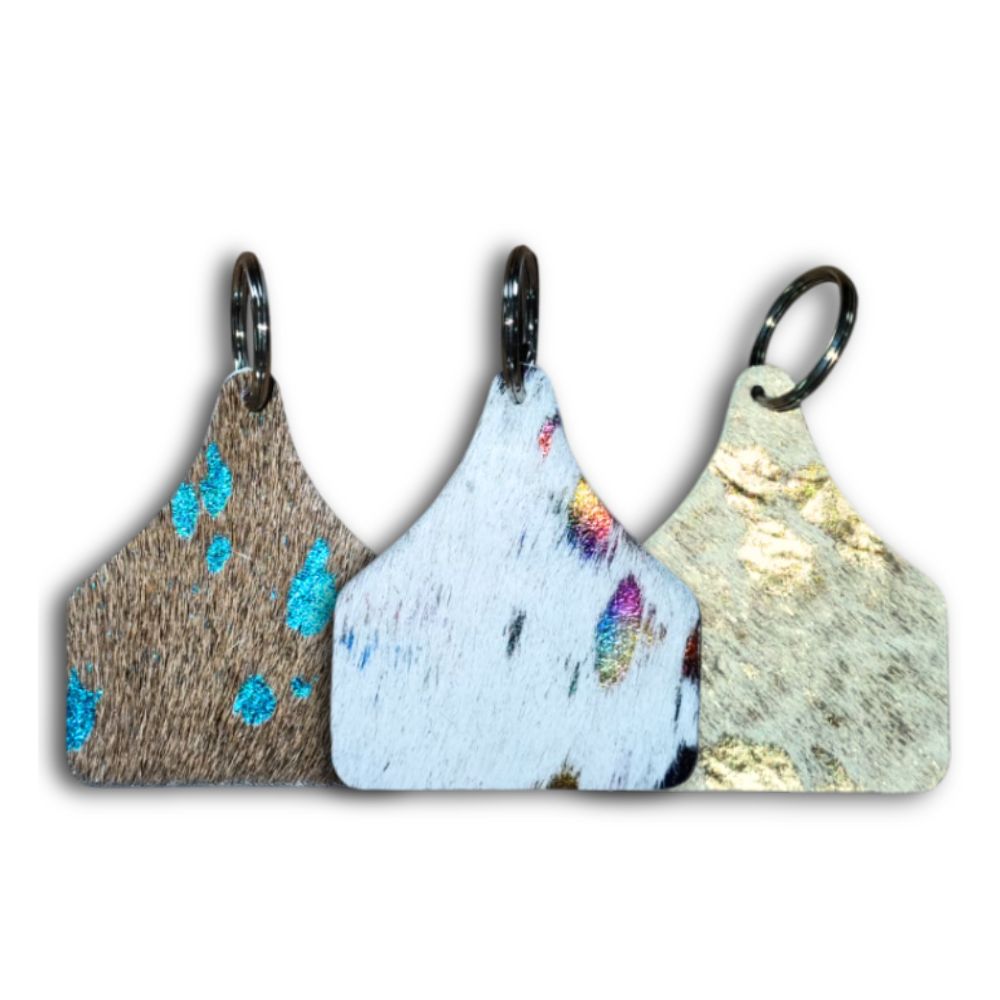 Keychain Tag Splashed on Assorted Colors Keychain Tag Splashed on Assorted Colors