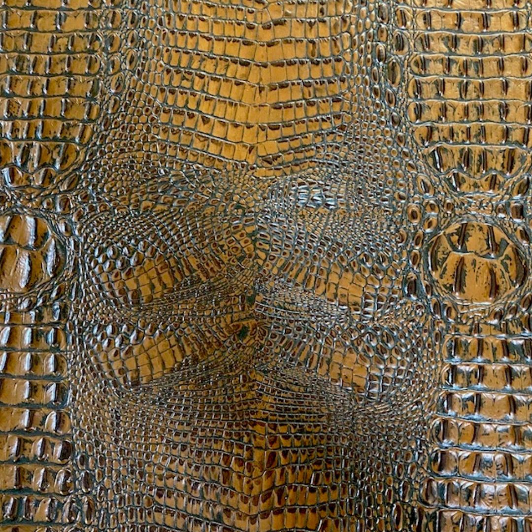 Croc Brown Embossed Sides Croc Brown Embossed Sides