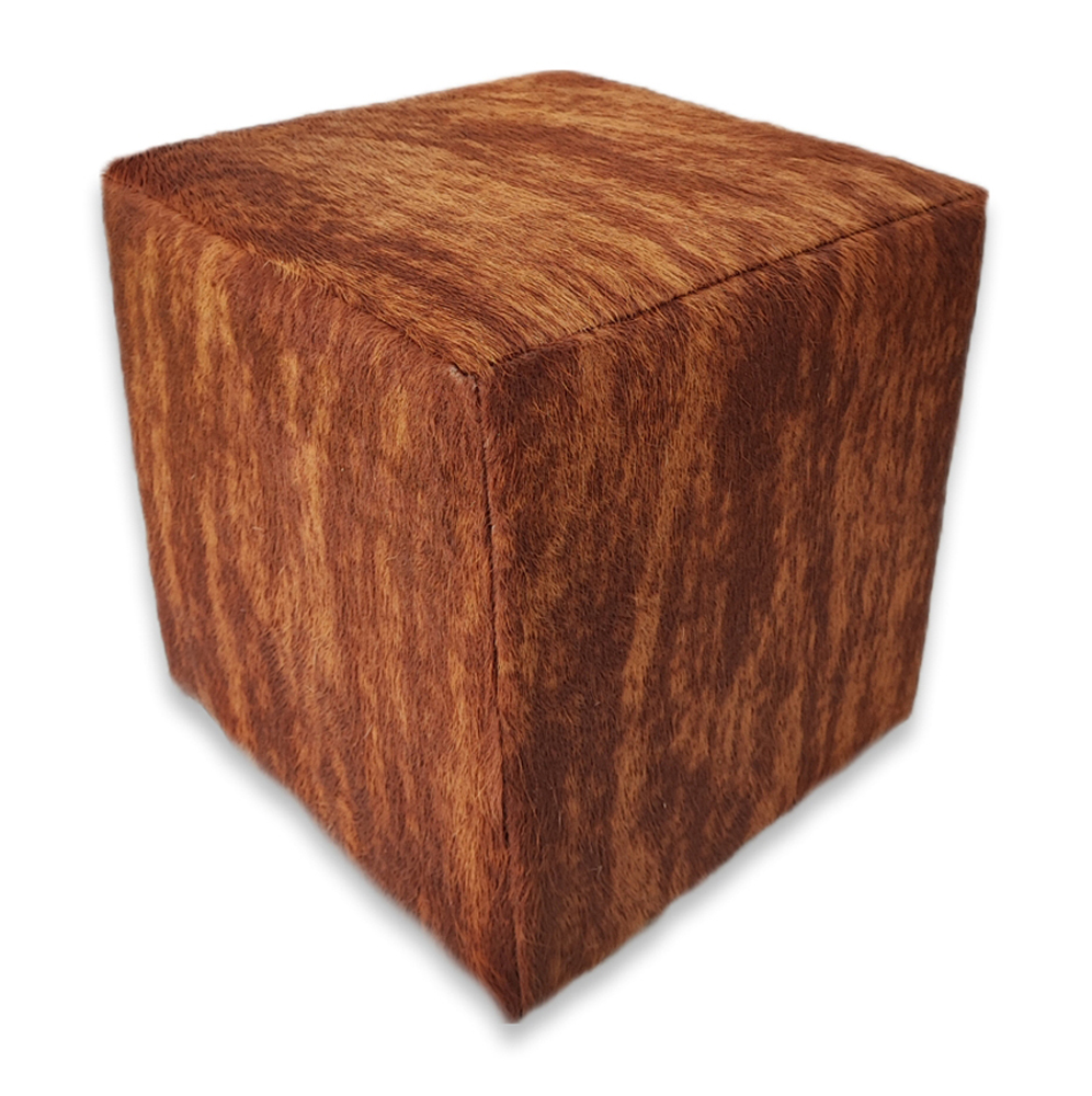 Ottoman Square, Pampa Brindle Brown Ottoman Square, Pampa Brindle Brown