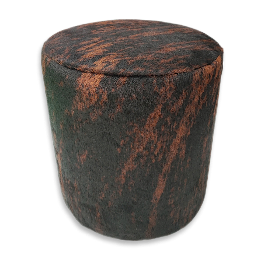 Ottoman Round, Pampa Brindle Dark Ottoman Round, Pampa Brindle Dark