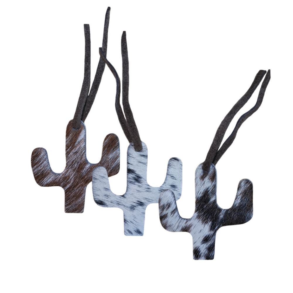 Ornament Cactus, Natural Cowhide Assorted
