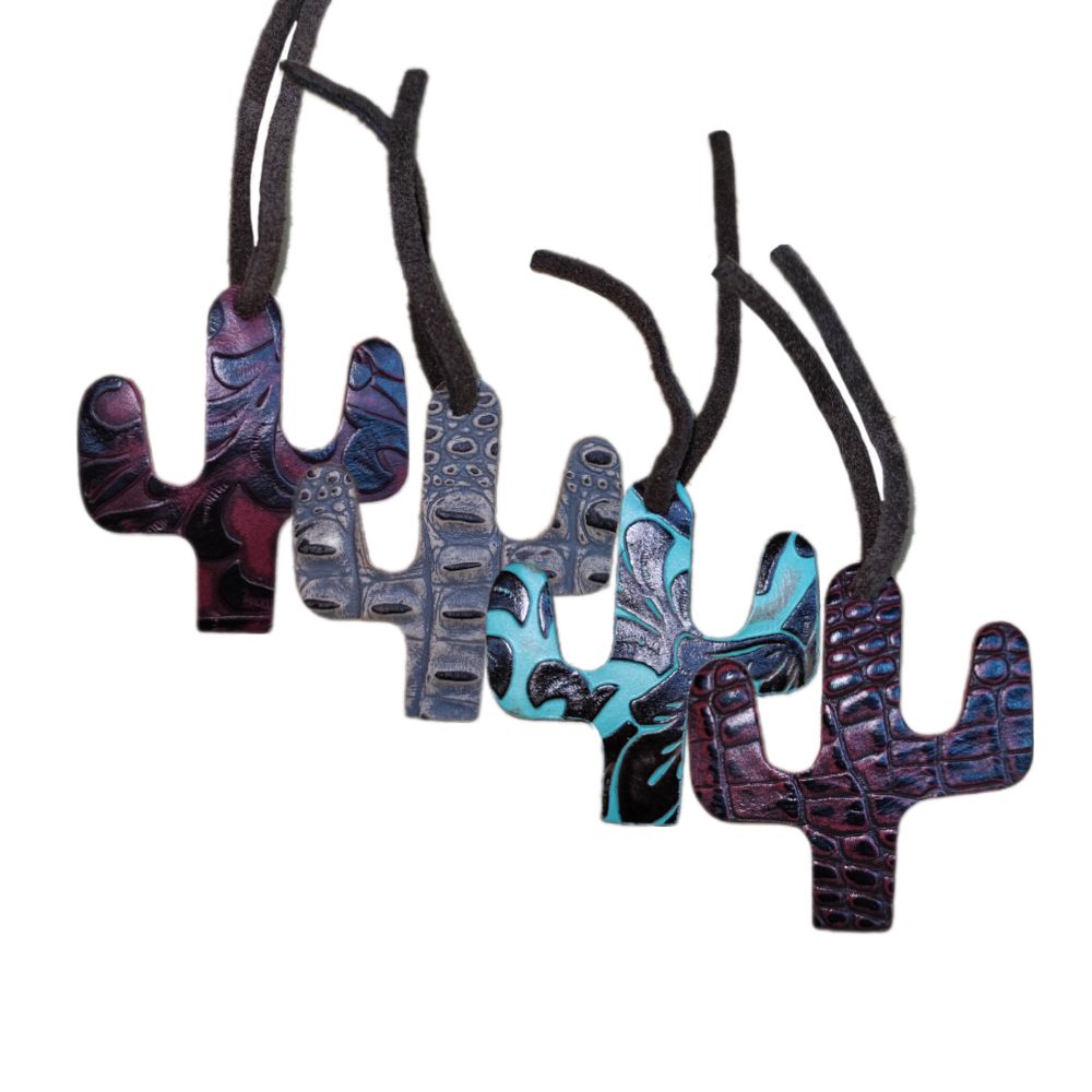 Ornament Cactus, Embossed Leather Assorted