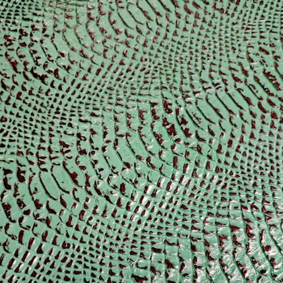 Snake Turquoise Embossed Sides Snake Turquoise Embossed Sides
