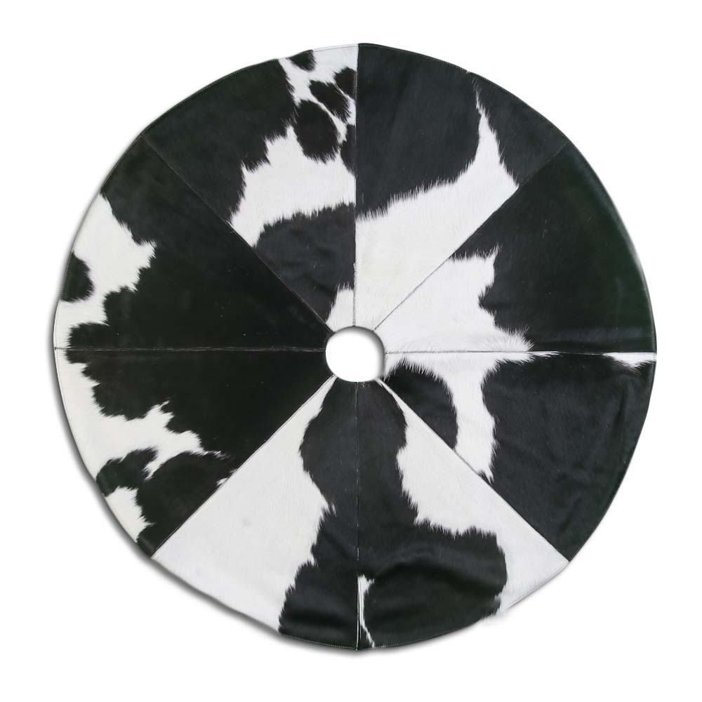 Christmas Tree Skirt, Plain, Assorted Colors, Stitched Border, Size 4' Diameter