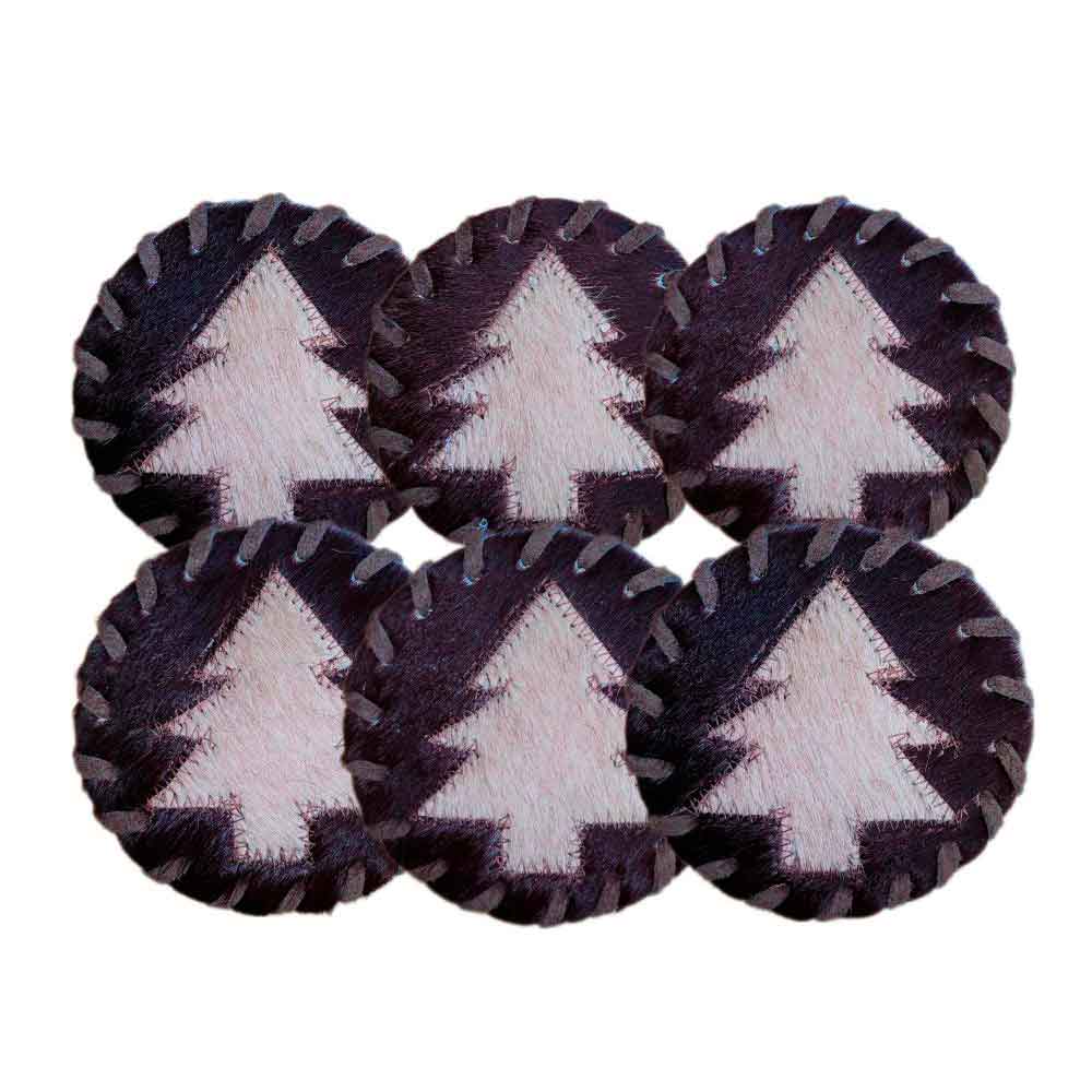 Coaster Christmas Tree, Laced Border