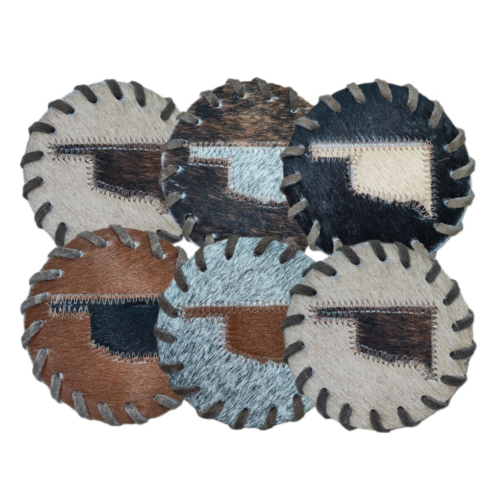 Coaster Oklahoma Map, Laced Border Coaster Oklahoma Map, Laced Border