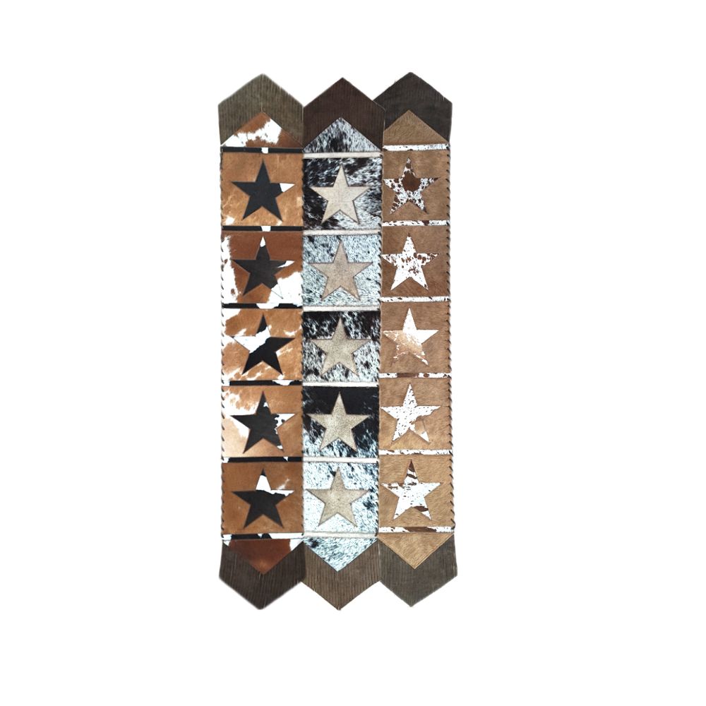 Table Runner Model 1 - Star, with Fringes, 1' X 8'